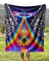 BIGFOOT UFO FLEECE BLANKET - KMTM1401262