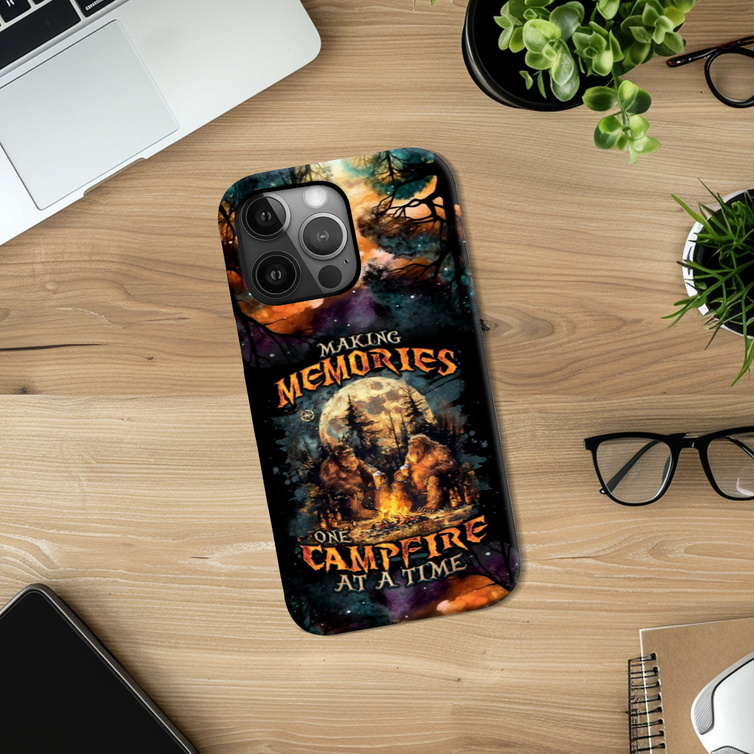 MAKING MEMORIES ONE CAMPFIRE AT A TIME BIGFOOT PHONE CASE - TLNO2409242