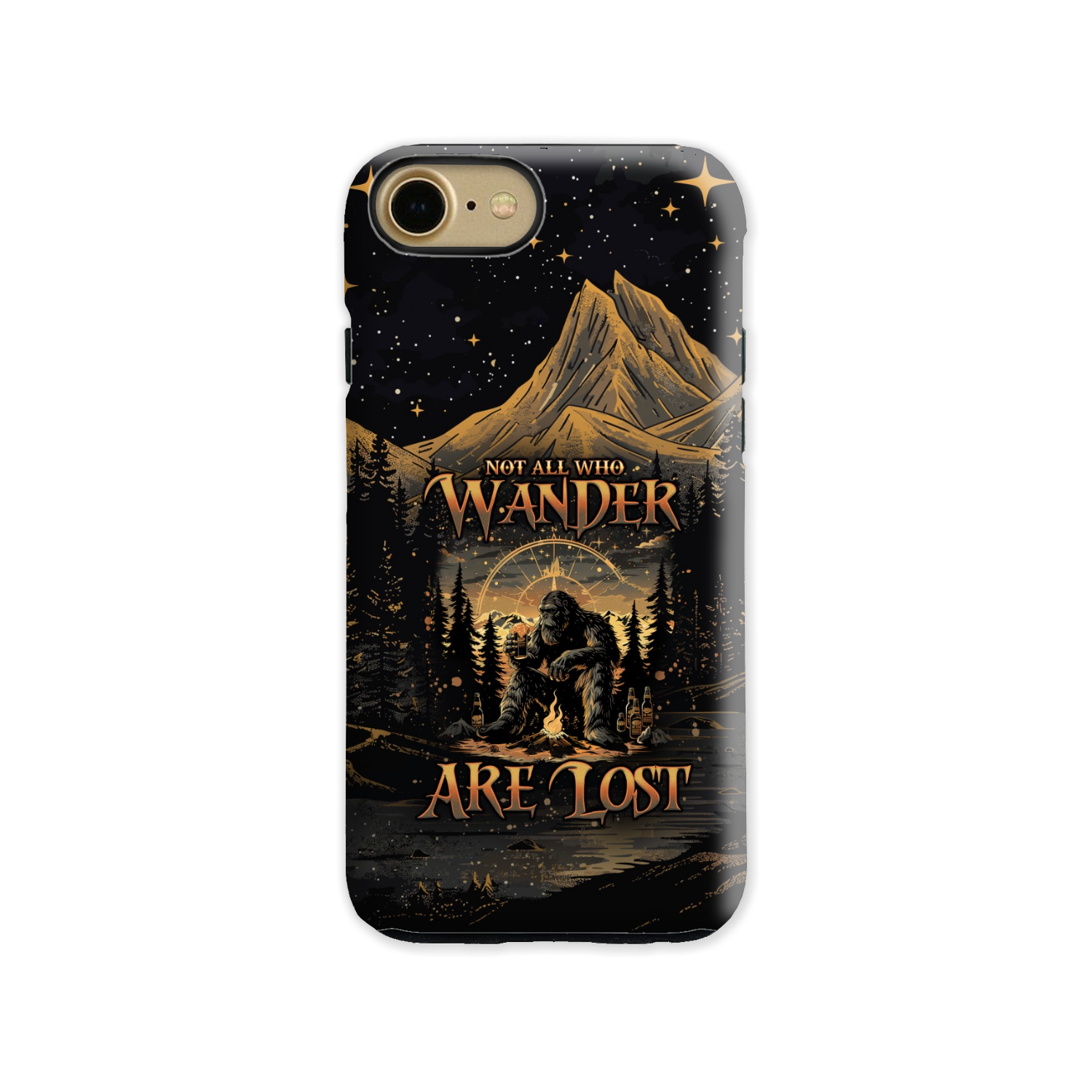 NOT ALL WHO WANDER ARE LOST BIGFOOT COMPASS PHONE CASE - TLNO2410243