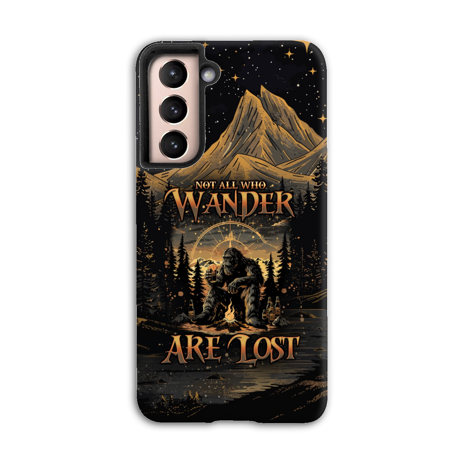 NOT ALL WHO WANDER ARE LOST BIGFOOT COMPASS PHONE CASE - TLNO2410243