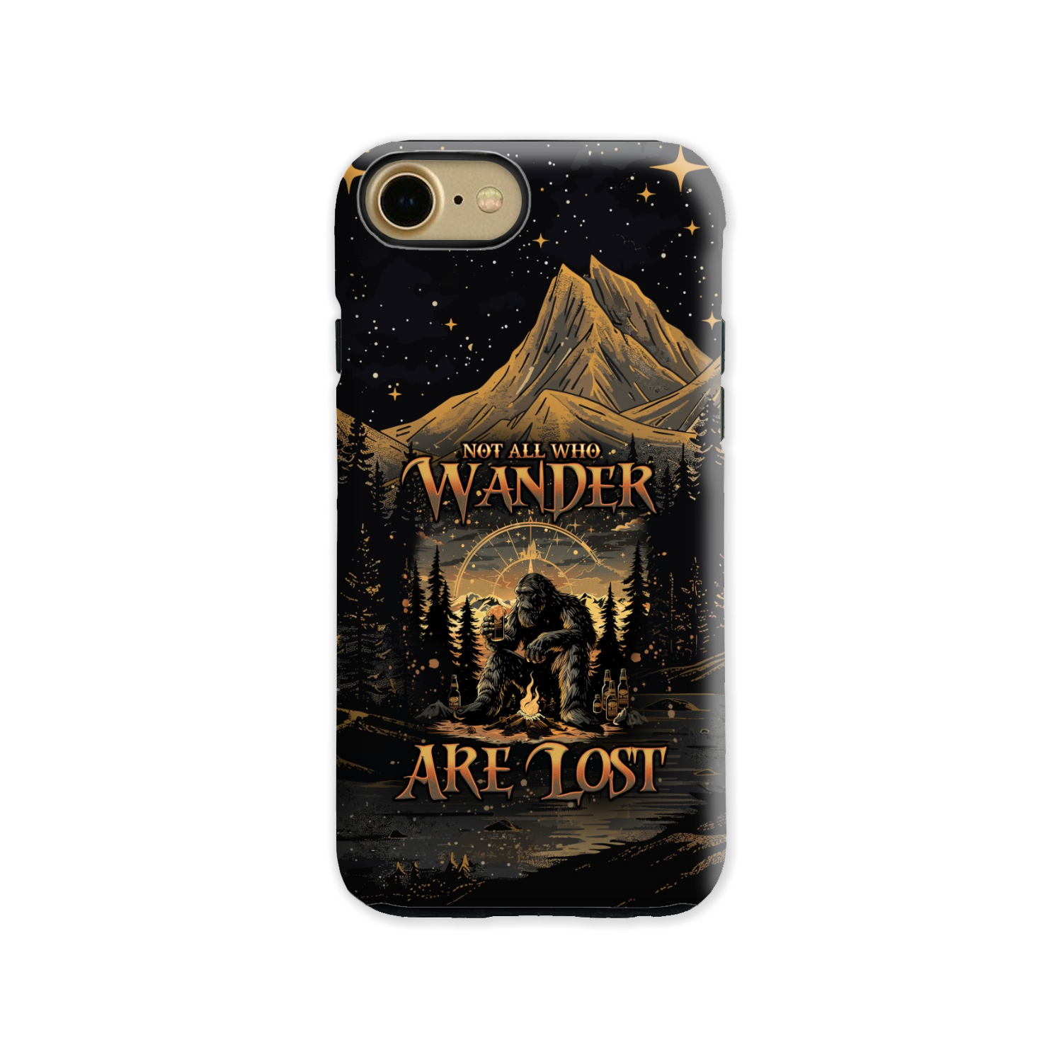 NOT ALL WHO WANDER ARE LOST BIGFOOT COMPASS PHONE CASE - TLNO2410243