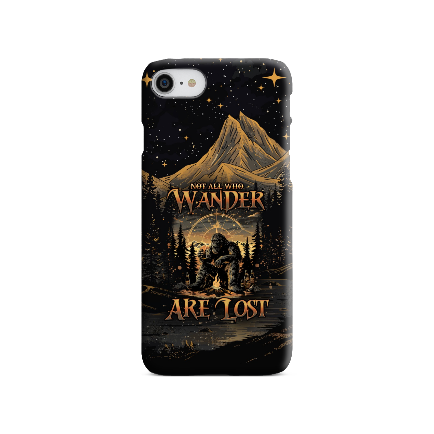 NOT ALL WHO WANDER ARE LOST BIGFOOT COMPASS PHONE CASE - TLNO2410243