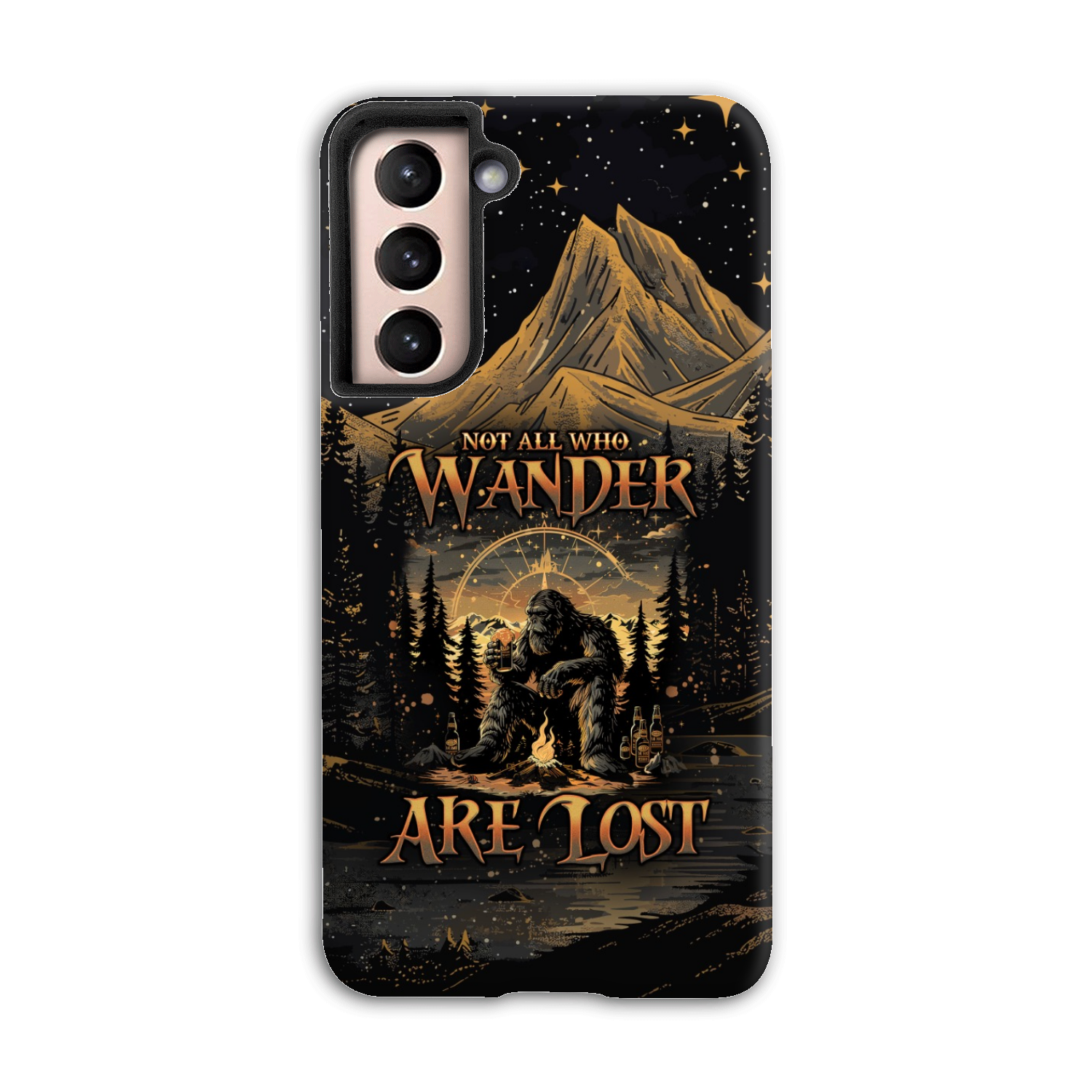 NOT ALL WHO WANDER ARE LOST BIGFOOT COMPASS PHONE CASE - TLNO2410243