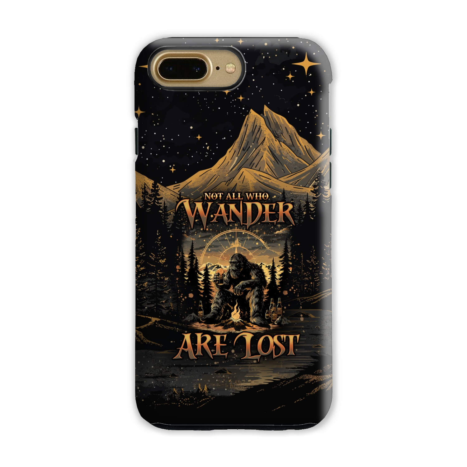 NOT ALL WHO WANDER ARE LOST BIGFOOT COMPASS PHONE CASE - TLNO2410243