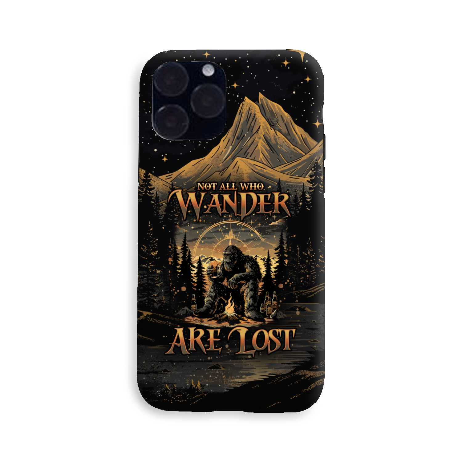 NOT ALL WHO WANDER ARE LOST BIGFOOT COMPASS PHONE CASE - TLNO2410243