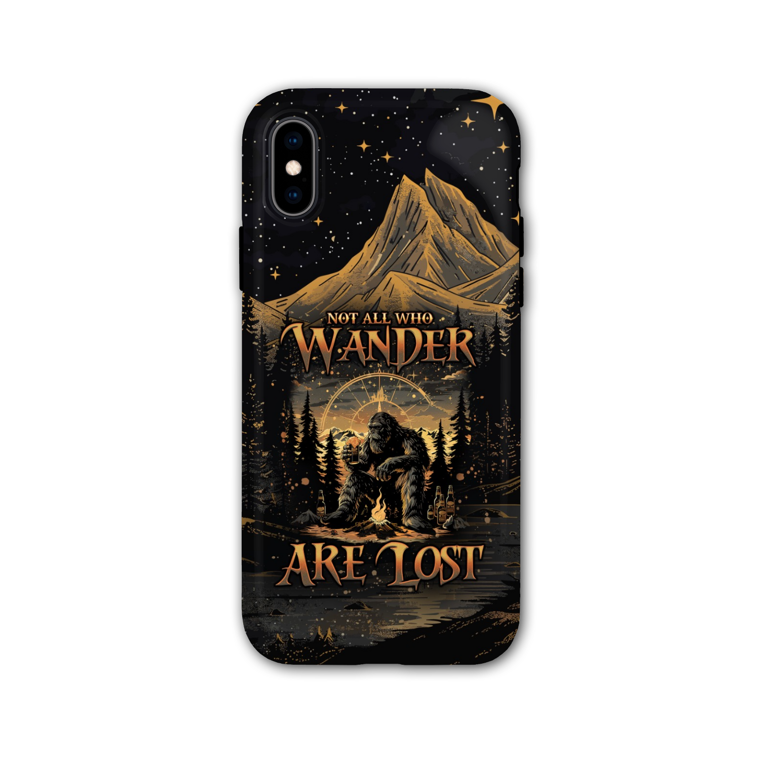 NOT ALL WHO WANDER ARE LOST BIGFOOT COMPASS PHONE CASE - TLNO2410243