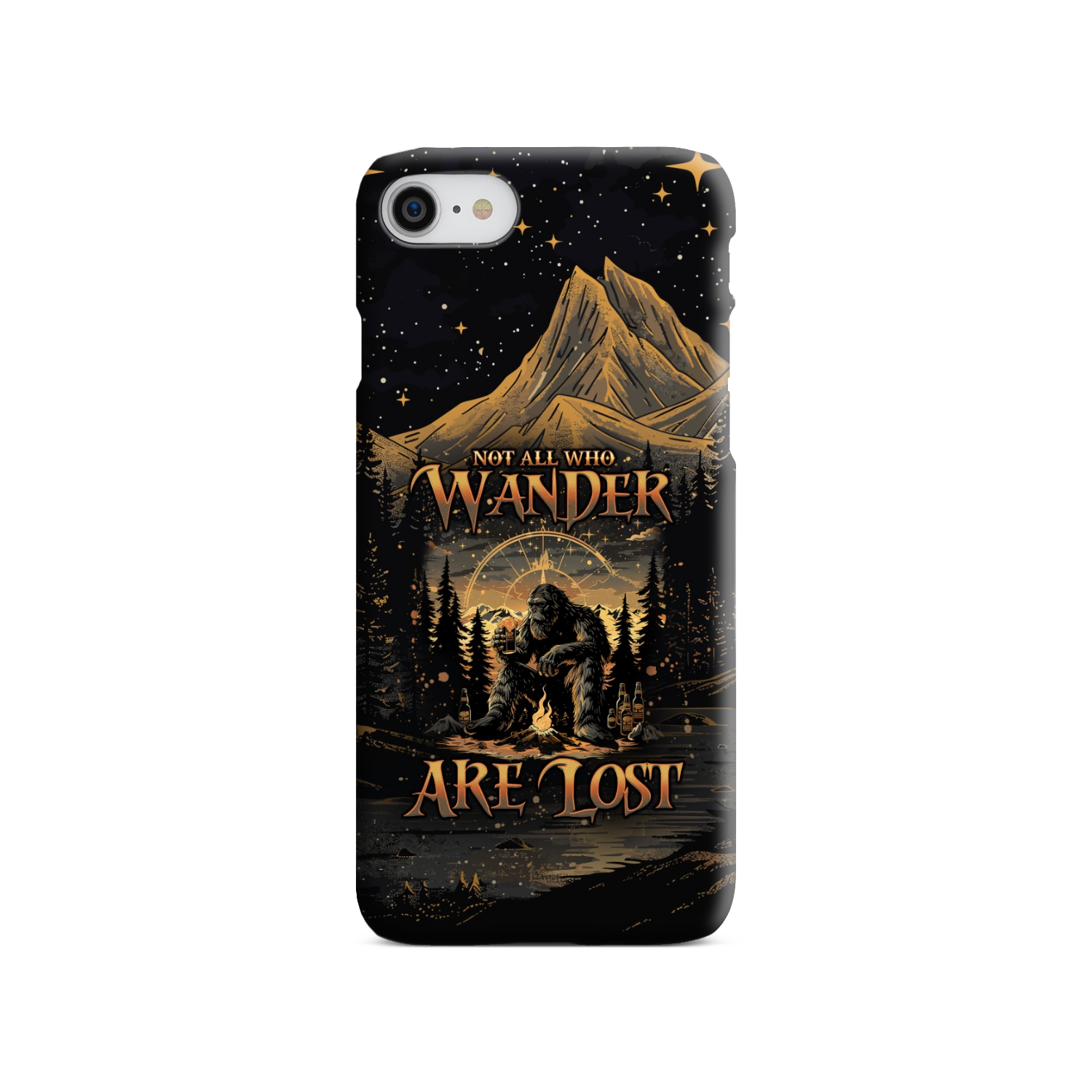 NOT ALL WHO WANDER ARE LOST BIGFOOT COMPASS PHONE CASE - TLNO2410243