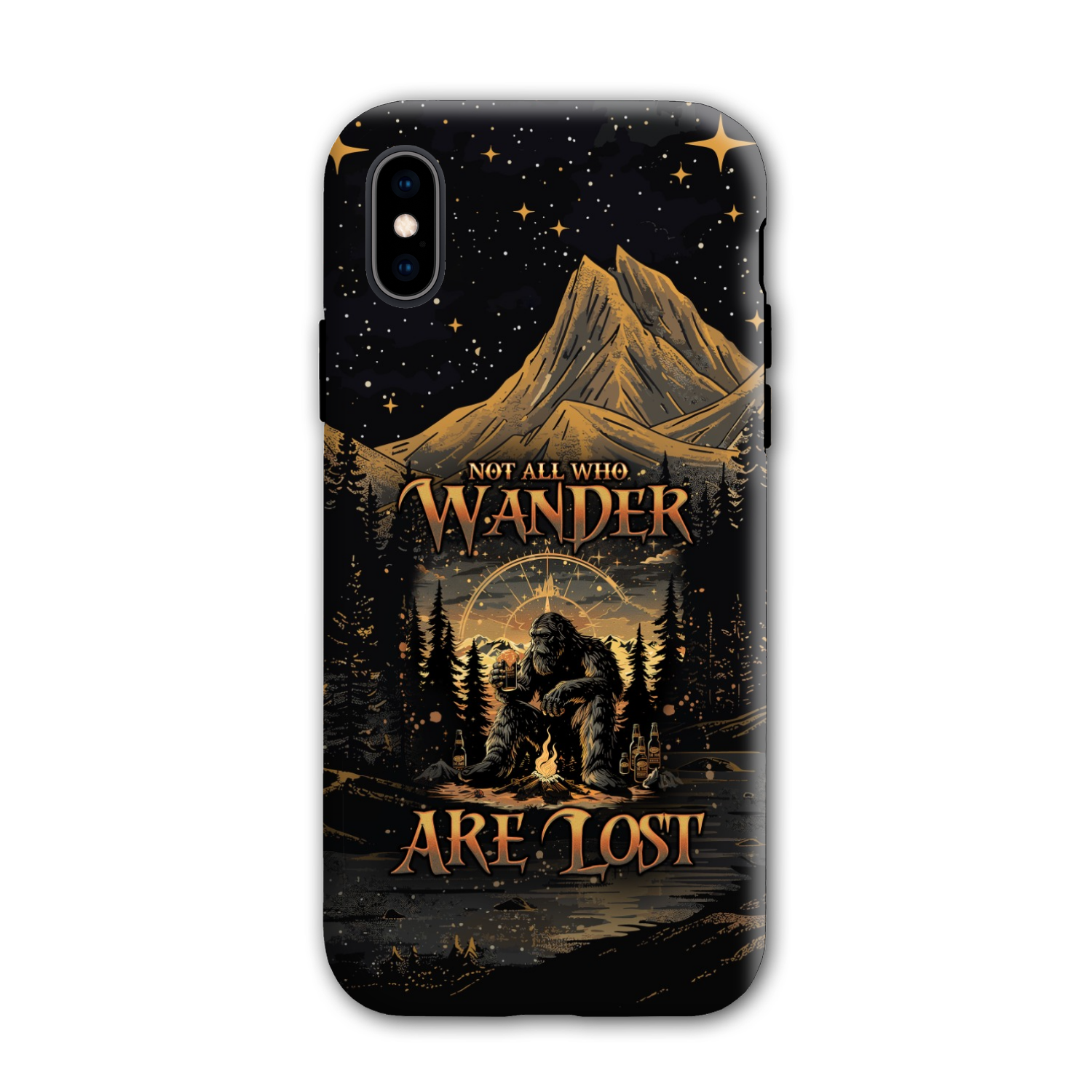 NOT ALL WHO WANDER ARE LOST BIGFOOT COMPASS PHONE CASE - TLNO2410243