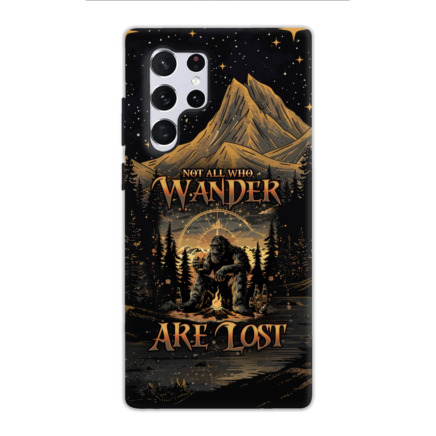 NOT ALL WHO WANDER ARE LOST BIGFOOT COMPASS PHONE CASE - TLNO2410243