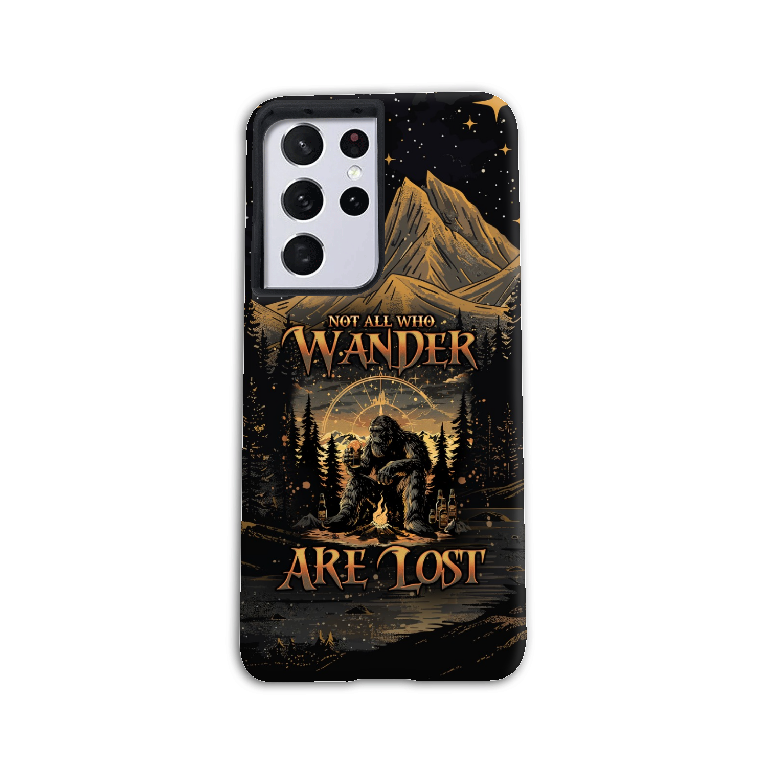 NOT ALL WHO WANDER ARE LOST BIGFOOT COMPASS PHONE CASE - TLNO2410243