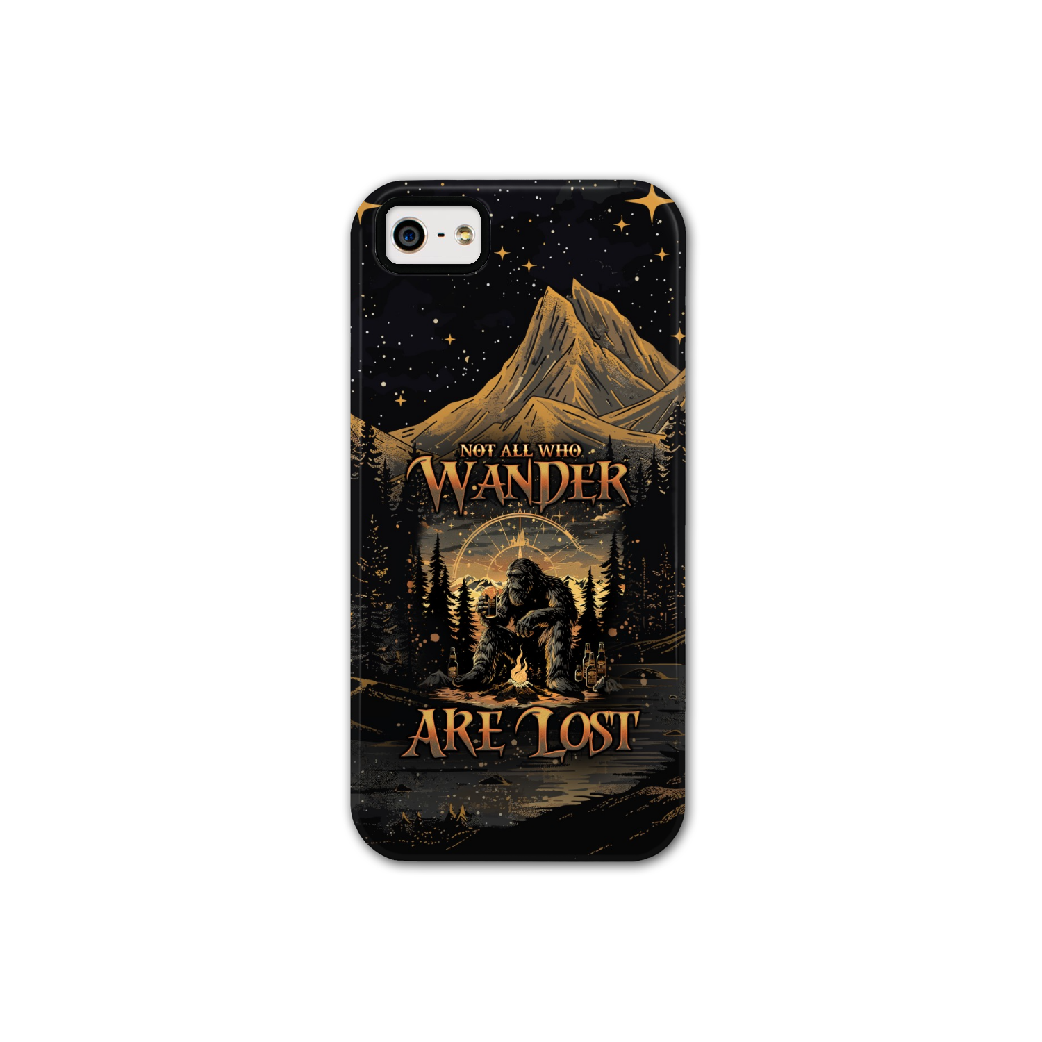 NOT ALL WHO WANDER ARE LOST BIGFOOT COMPASS PHONE CASE - TLNO2410243