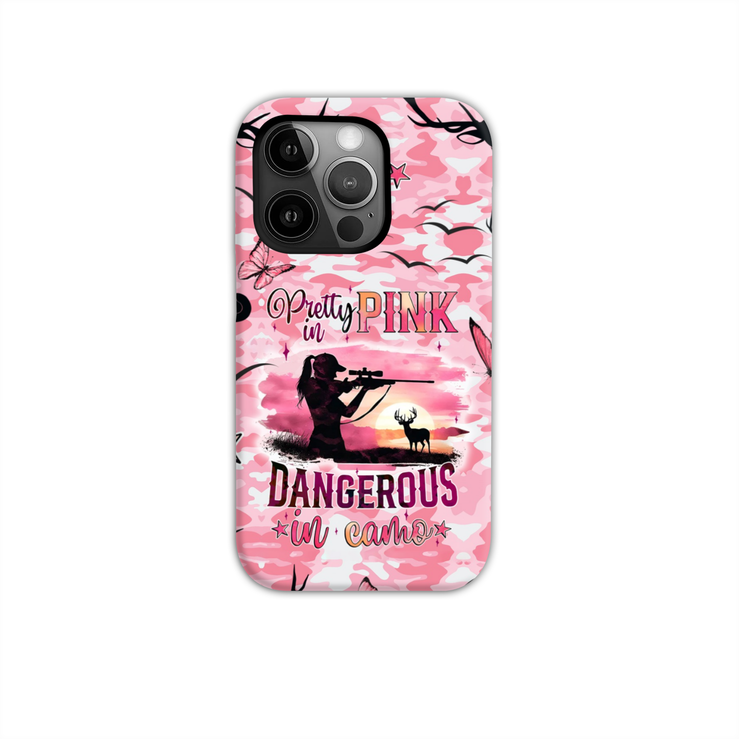 PRETTY IN PINK HUNTING PHONE CASE - TYQY0111241