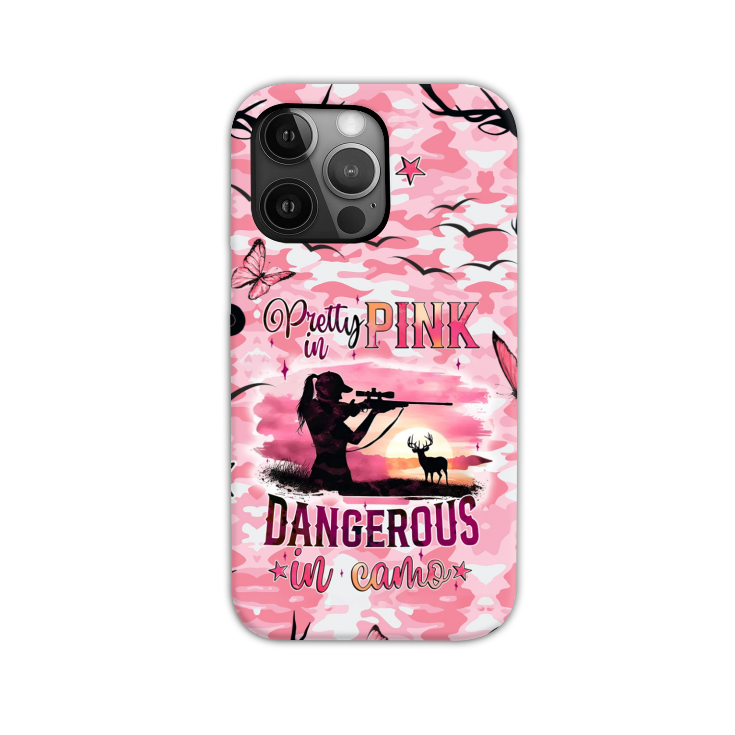 PRETTY IN PINK HUNTING PHONE CASE - TYQY0111241