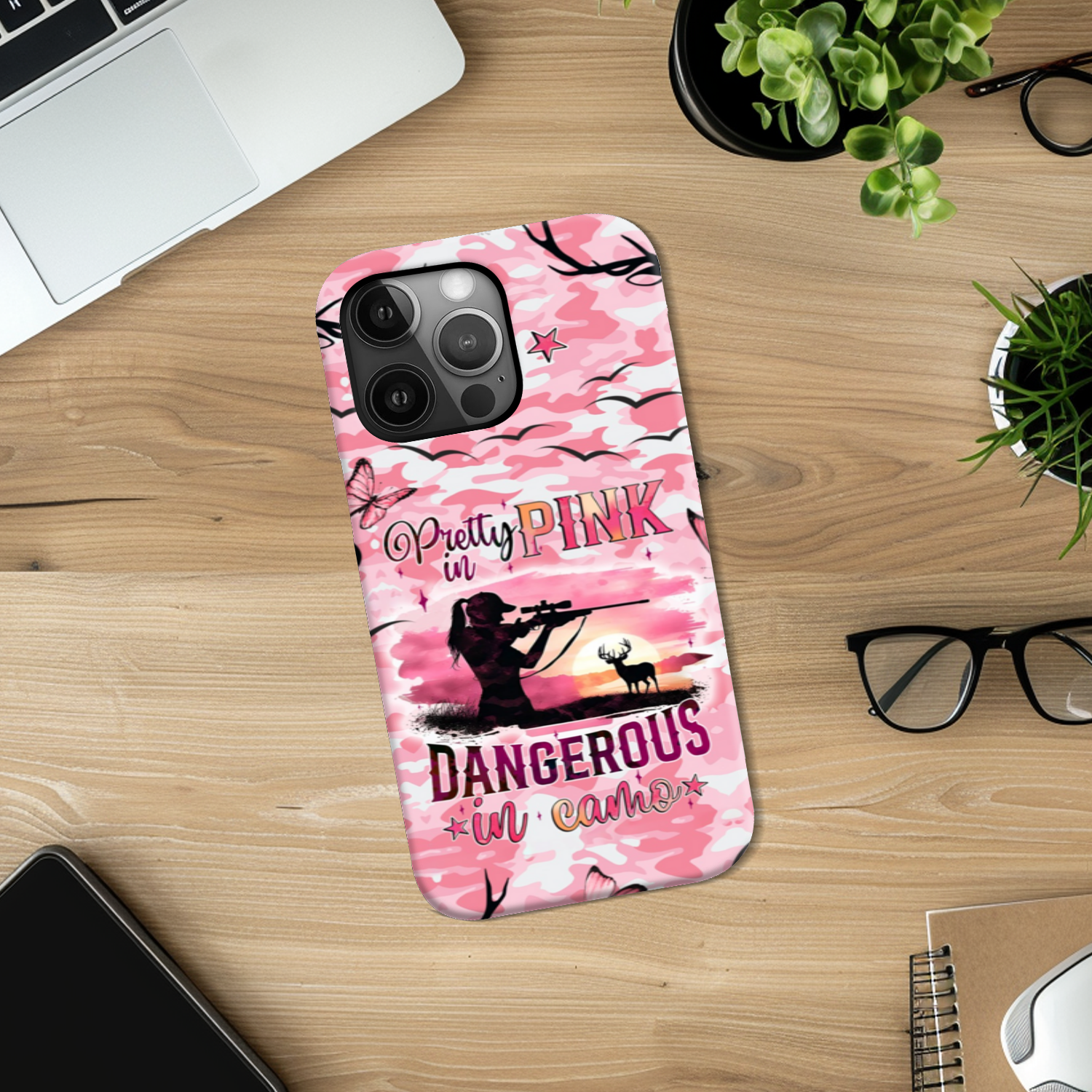 PRETTY IN PINK HUNTING PHONE CASE - TYQY0111241