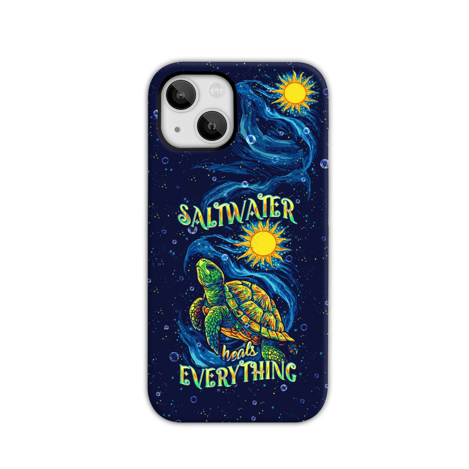 SALTWATER HEALS EVERYTHING TURTLE PHONE CASE  - TLPQ2811244