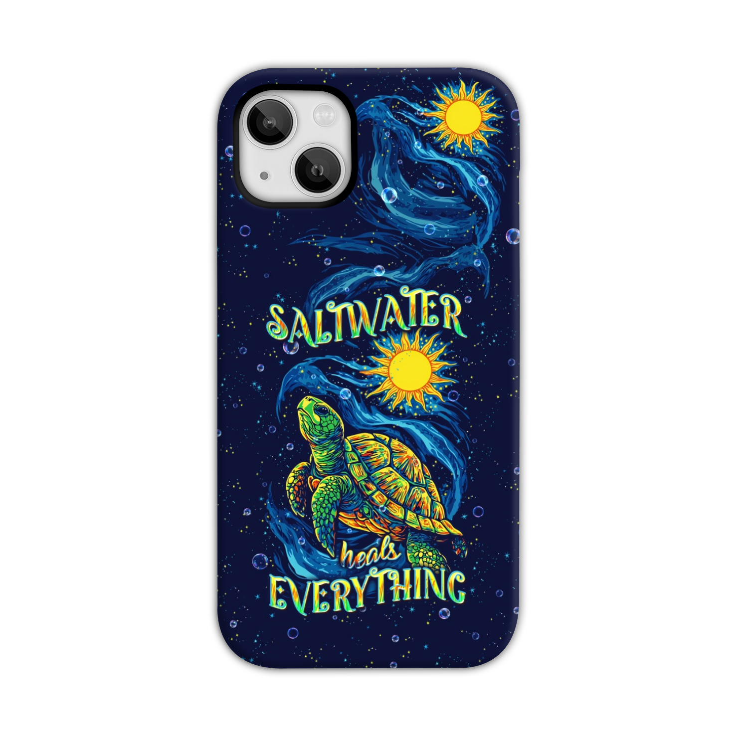 SALTWATER HEALS EVERYTHING TURTLE PHONE CASE  - TLPQ2811244