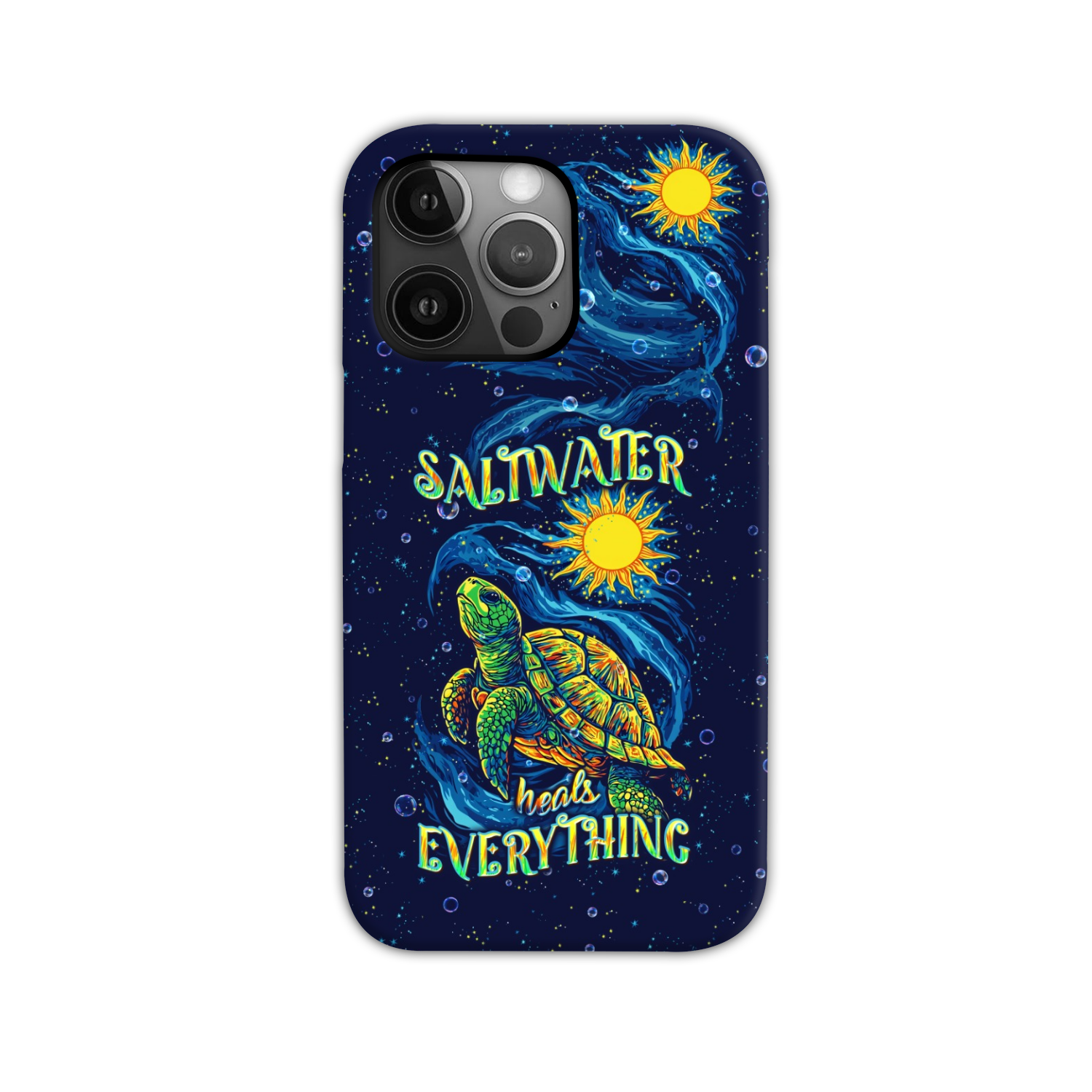 SALTWATER HEALS EVERYTHING TURTLE PHONE CASE  - TLPQ2811244