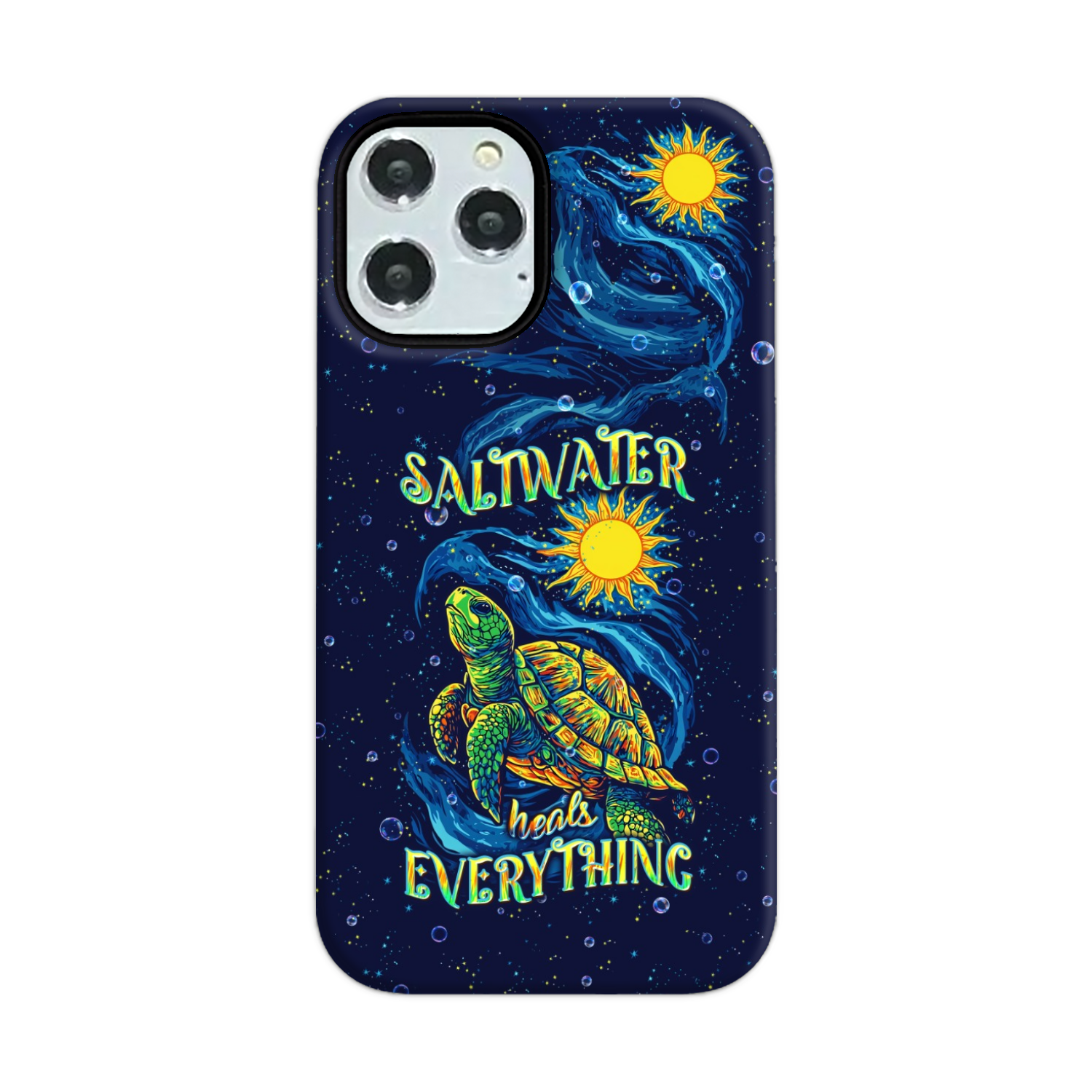 SALTWATER HEALS EVERYTHING TURTLE PHONE CASE  - TLPQ2811244