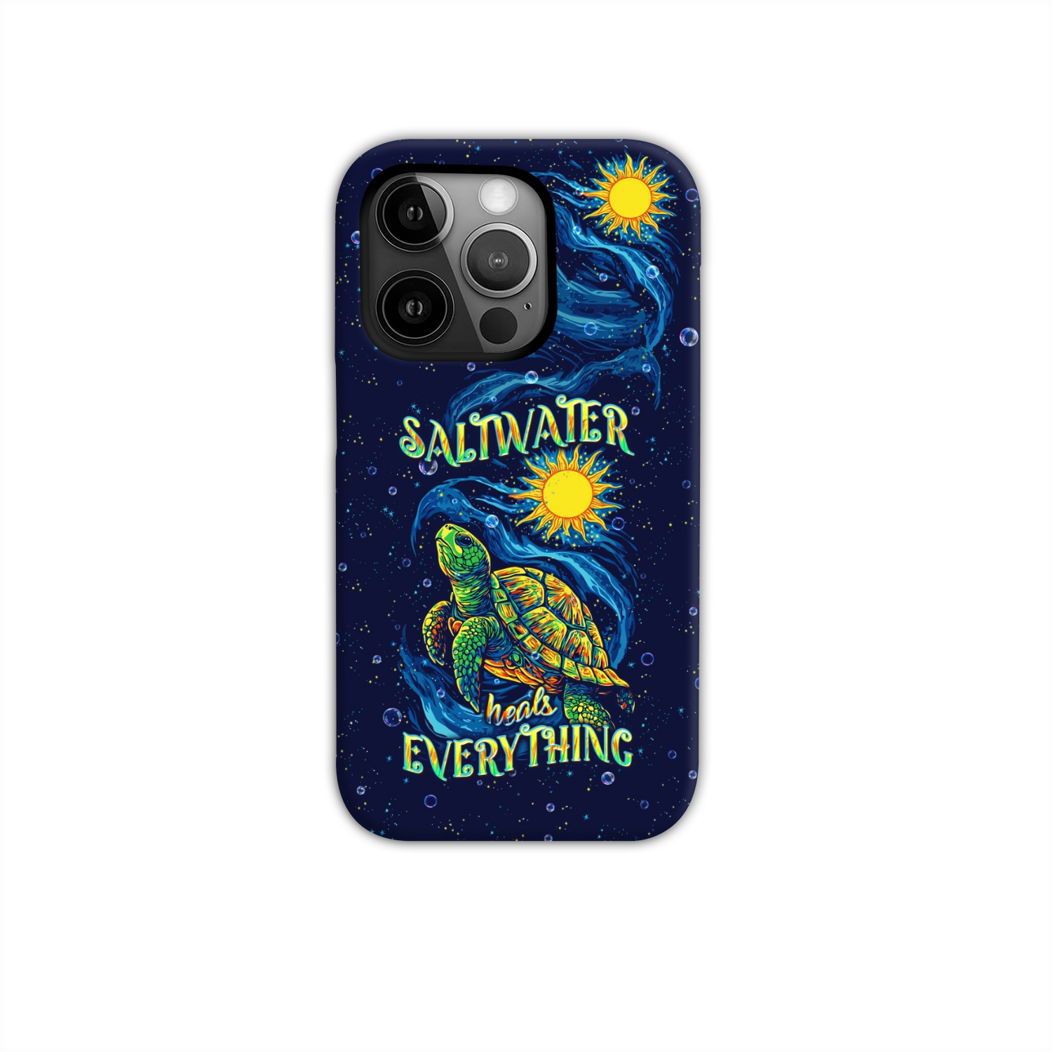 SALTWATER HEALS EVERYTHING TURTLE PHONE CASE  - TLPQ2811244