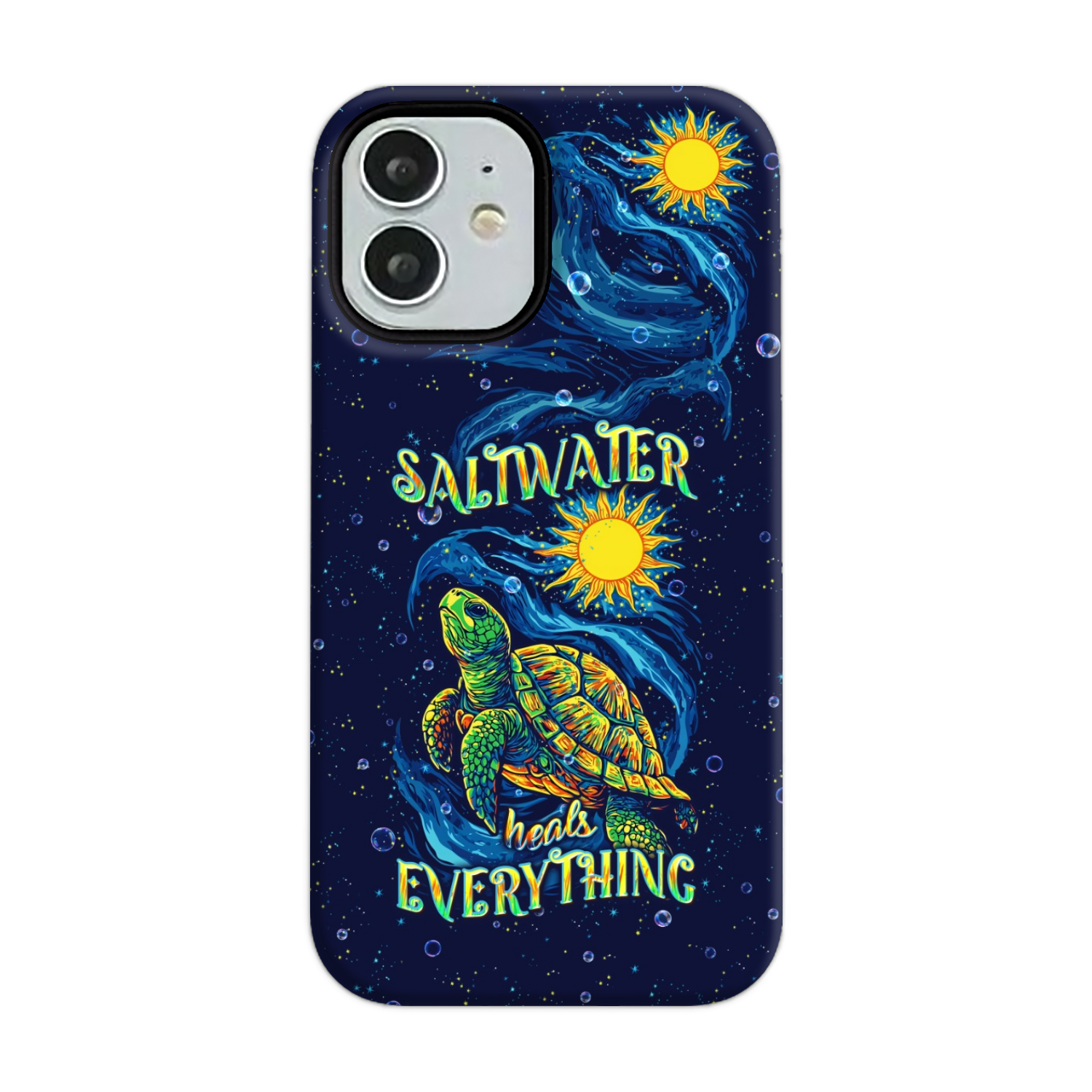 SALTWATER HEALS EVERYTHING TURTLE PHONE CASE  - TLPQ2811244