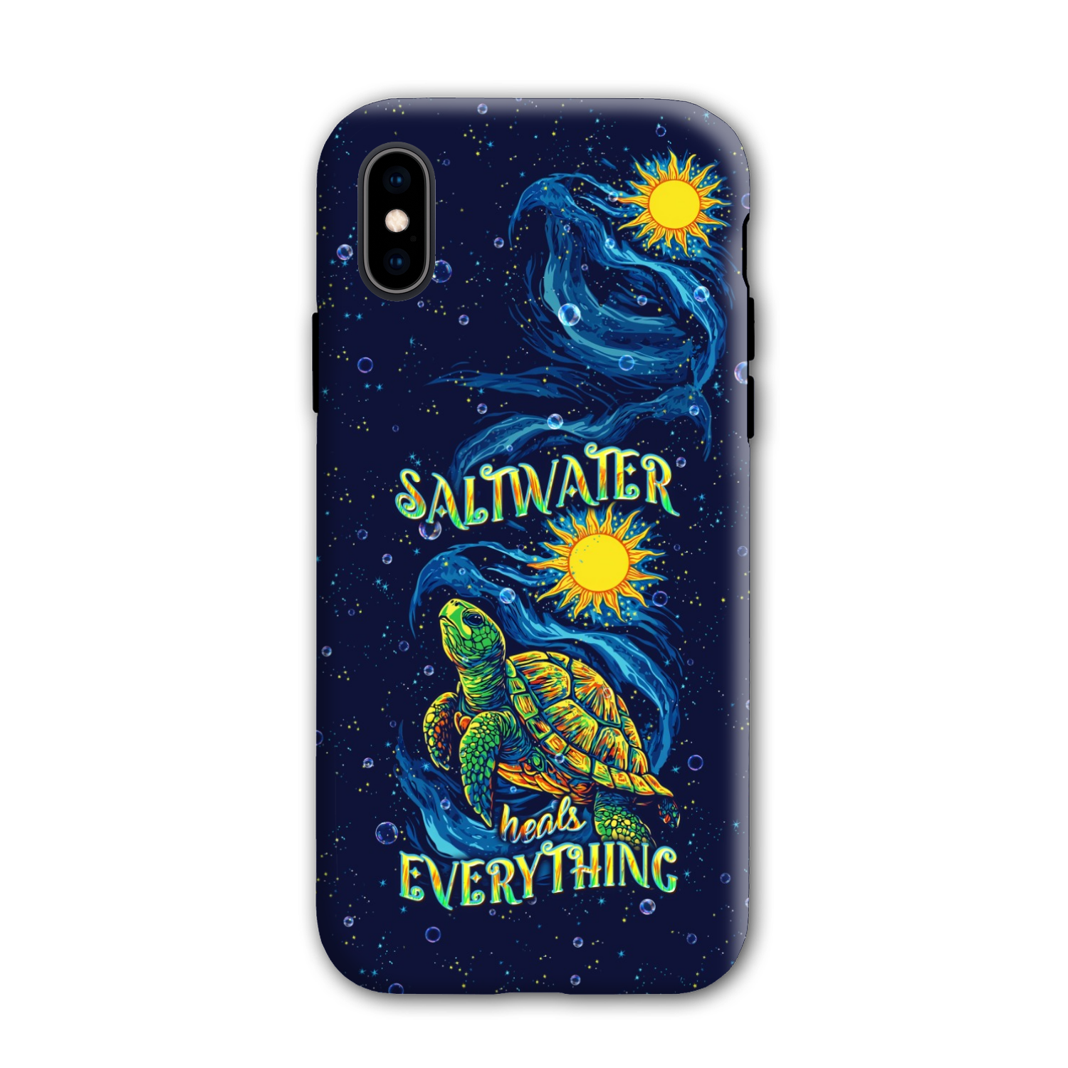 SALTWATER HEALS EVERYTHING TURTLE PHONE CASE  - TLPQ2811244