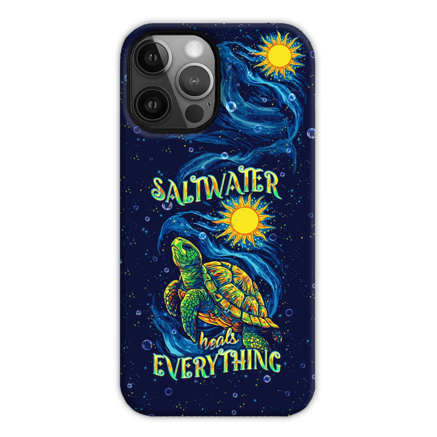 SALTWATER HEALS EVERYTHING TURTLE PHONE CASE  - TLPQ2811244