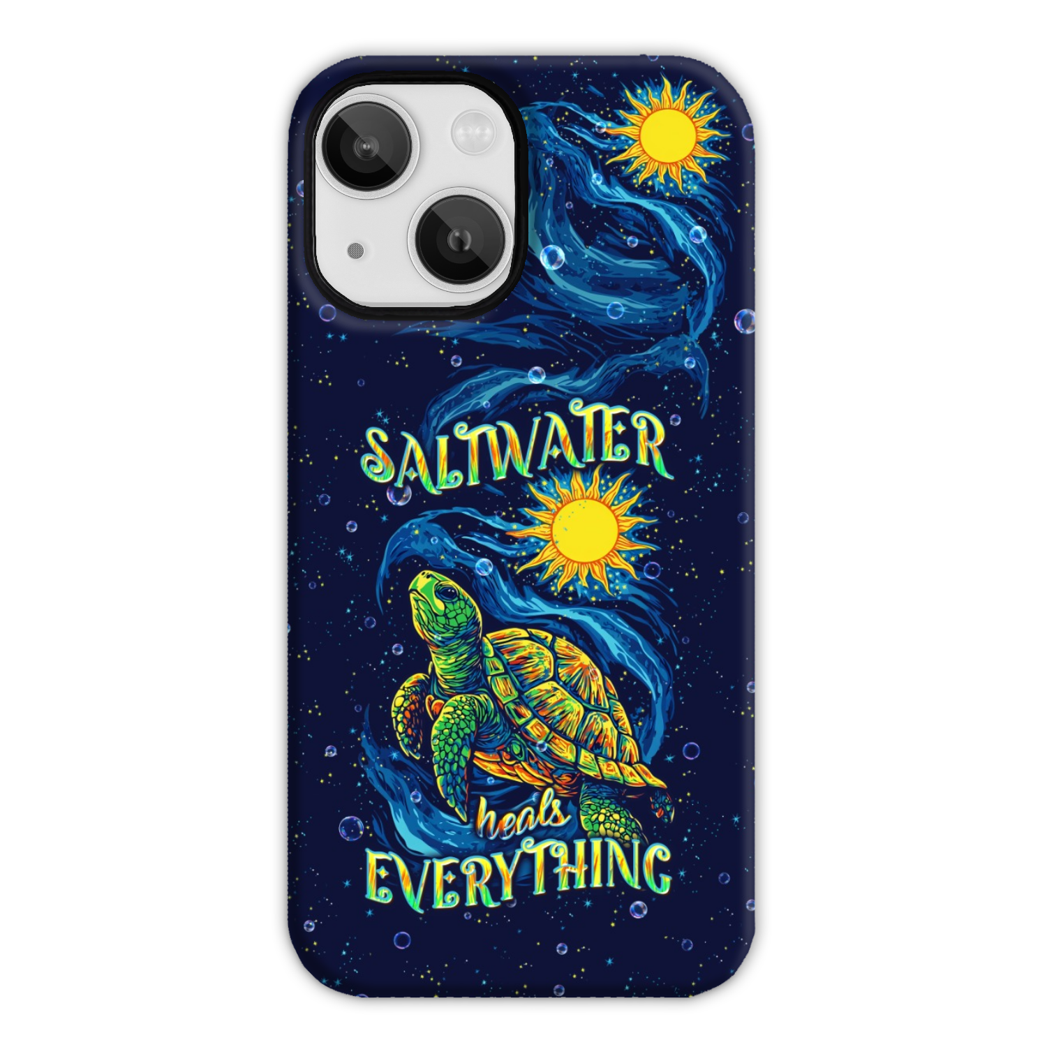 SALTWATER HEALS EVERYTHING TURTLE PHONE CASE  - TLPQ2811244