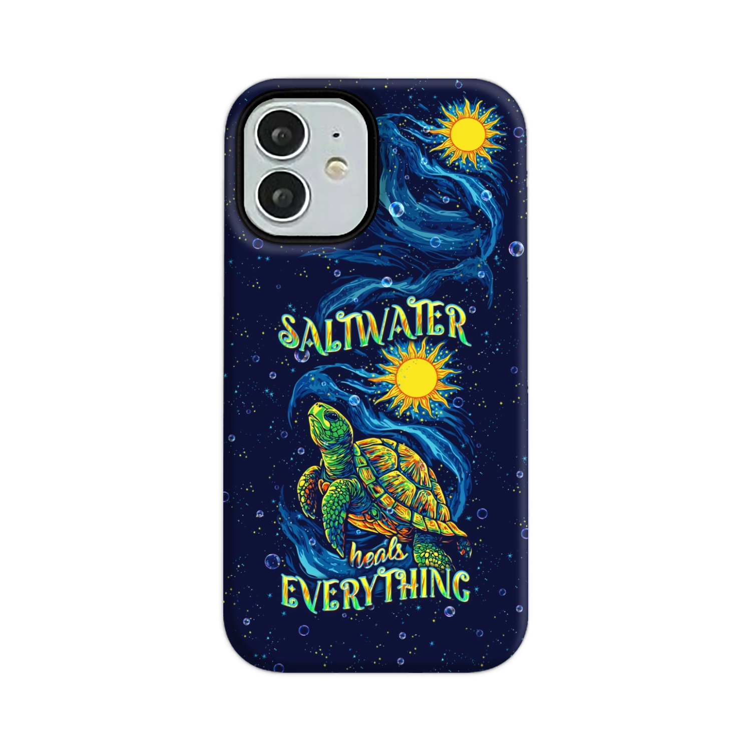 SALTWATER HEALS EVERYTHING TURTLE PHONE CASE  - TLPQ2811244