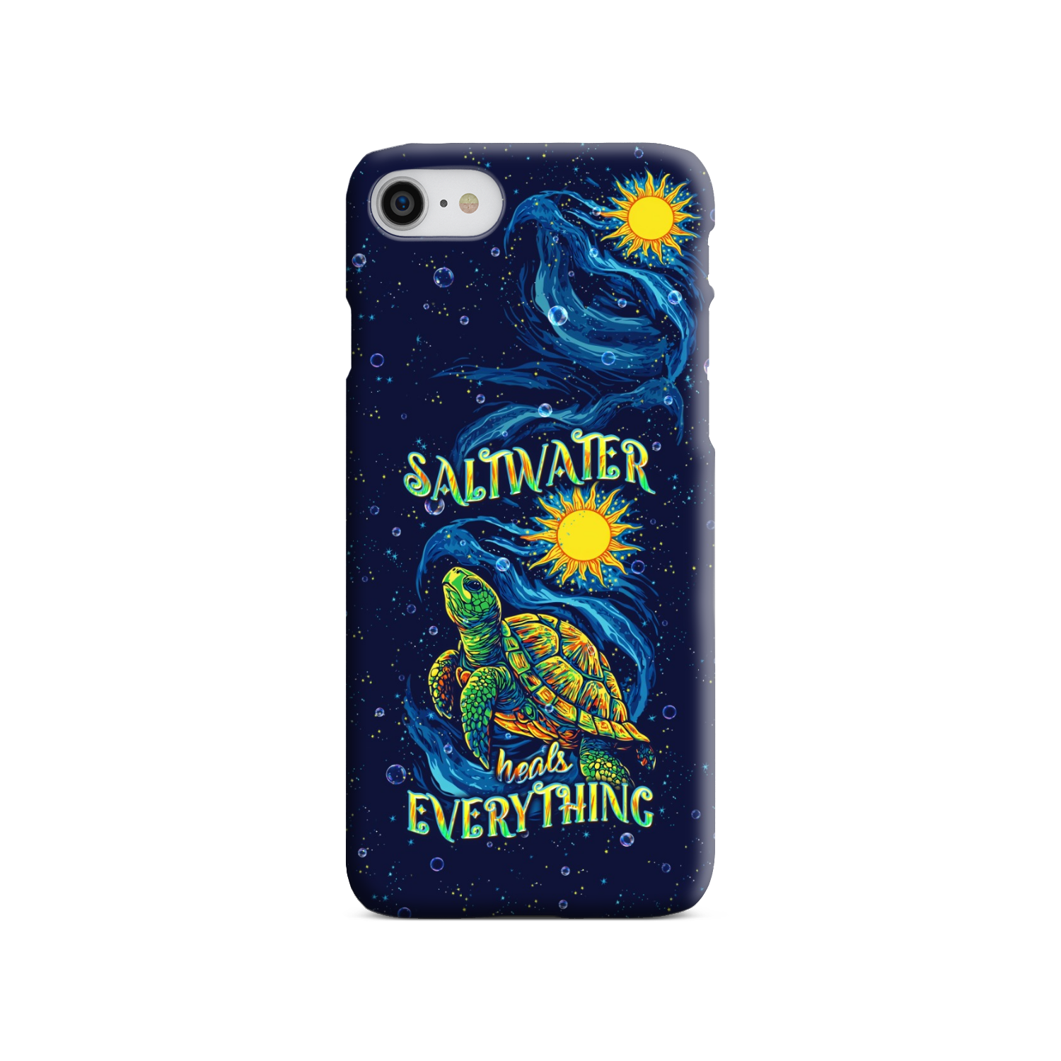 SALTWATER HEALS EVERYTHING TURTLE PHONE CASE  - TLPQ2811244