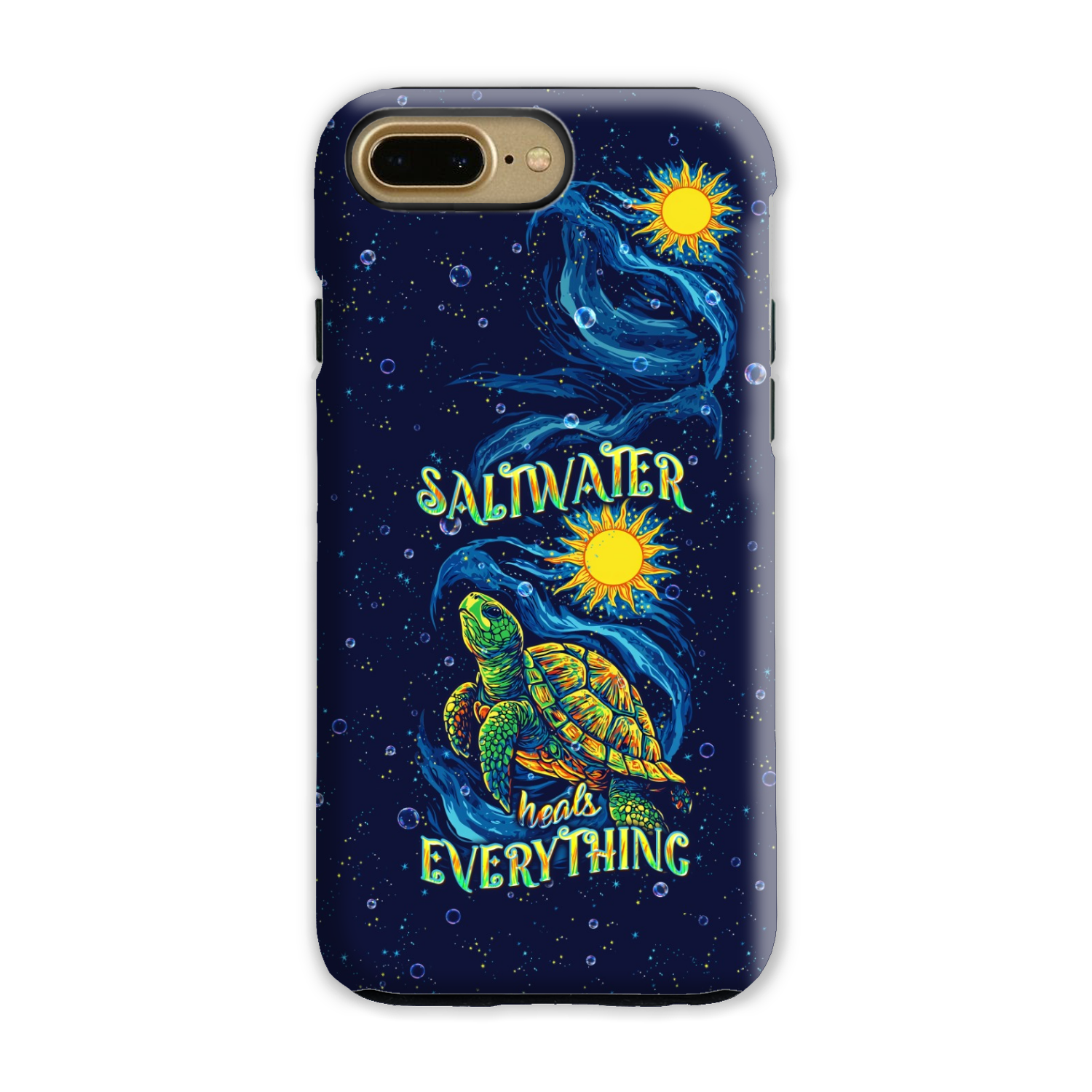 SALTWATER HEALS EVERYTHING TURTLE PHONE CASE  - TLPQ2811244