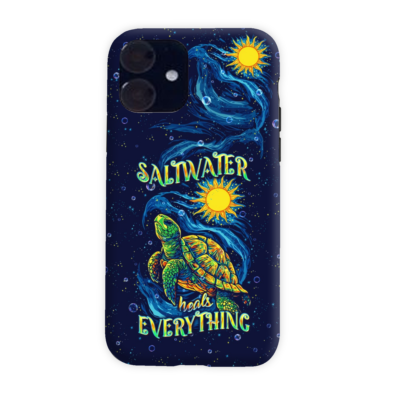 SALTWATER HEALS EVERYTHING TURTLE PHONE CASE  - TLPQ2811244