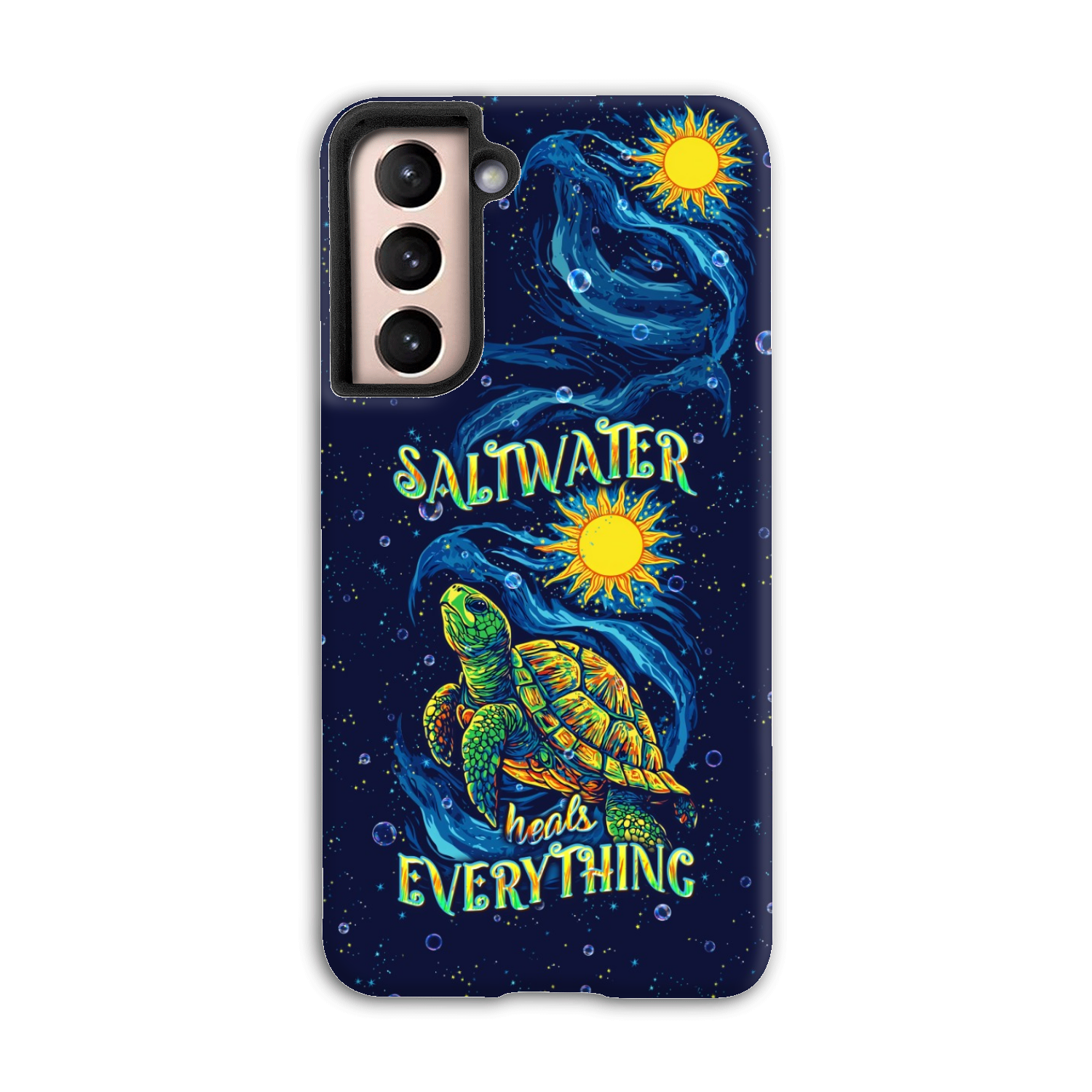 SALTWATER HEALS EVERYTHING TURTLE PHONE CASE  - TLPQ2811244