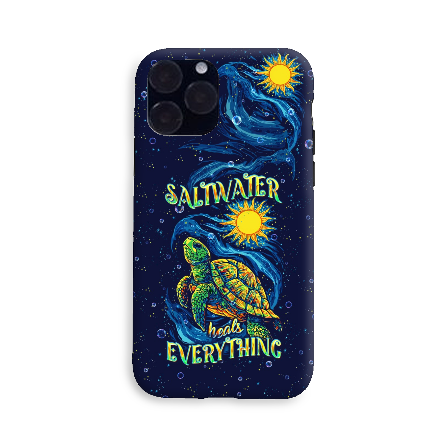 SALTWATER HEALS EVERYTHING TURTLE PHONE CASE  - TLPQ2811244