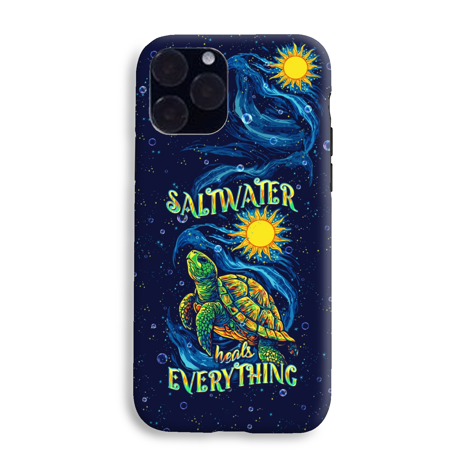 SALTWATER HEALS EVERYTHING TURTLE PHONE CASE  - TLPQ2811244