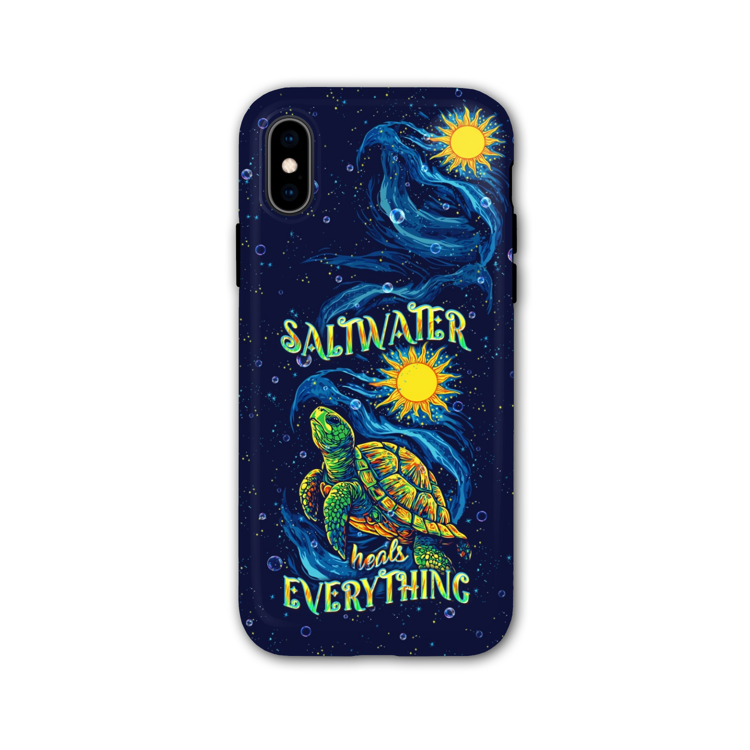 SALTWATER HEALS EVERYTHING TURTLE PHONE CASE  - TLPQ2811244