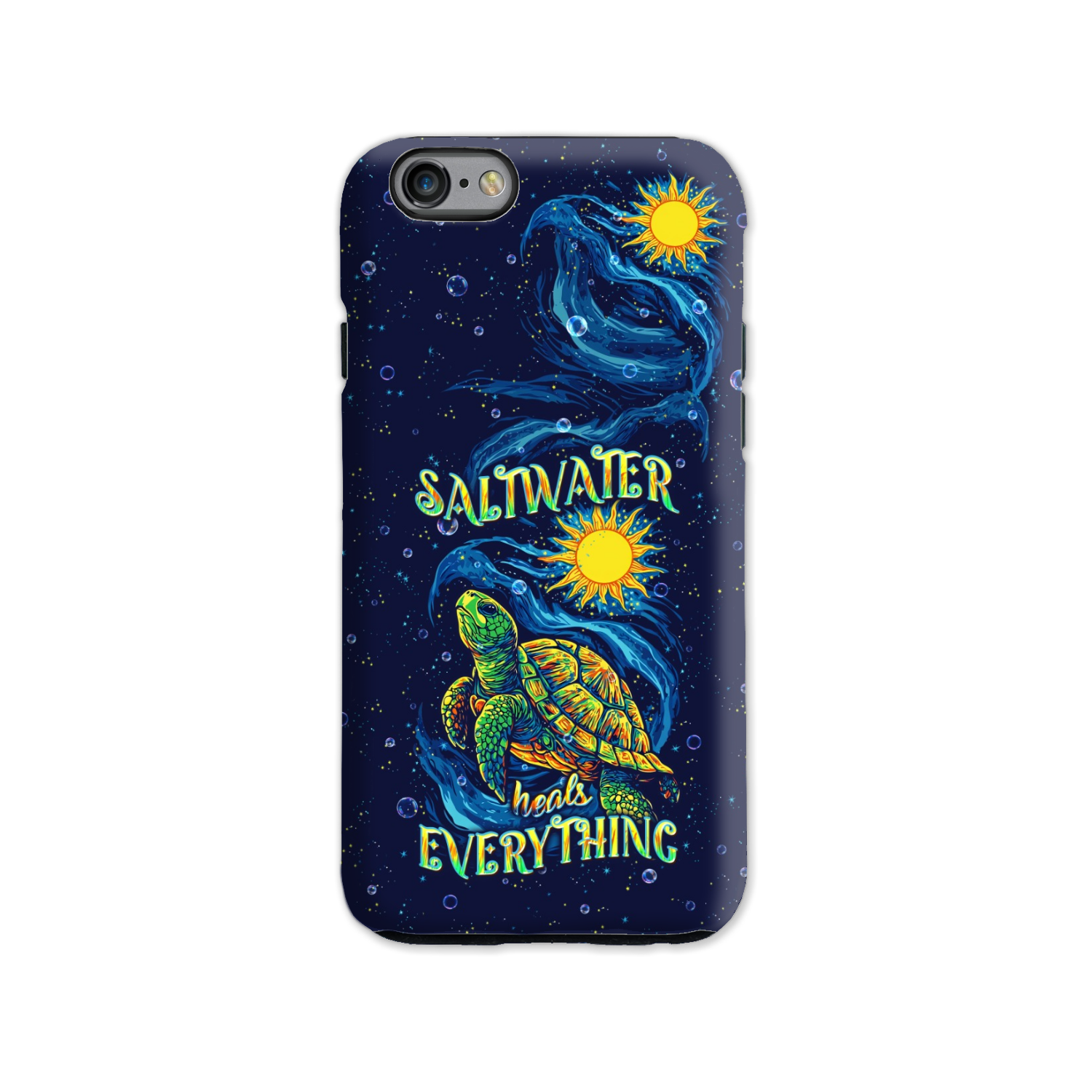 SALTWATER HEALS EVERYTHING TURTLE PHONE CASE  - TLPQ2811244