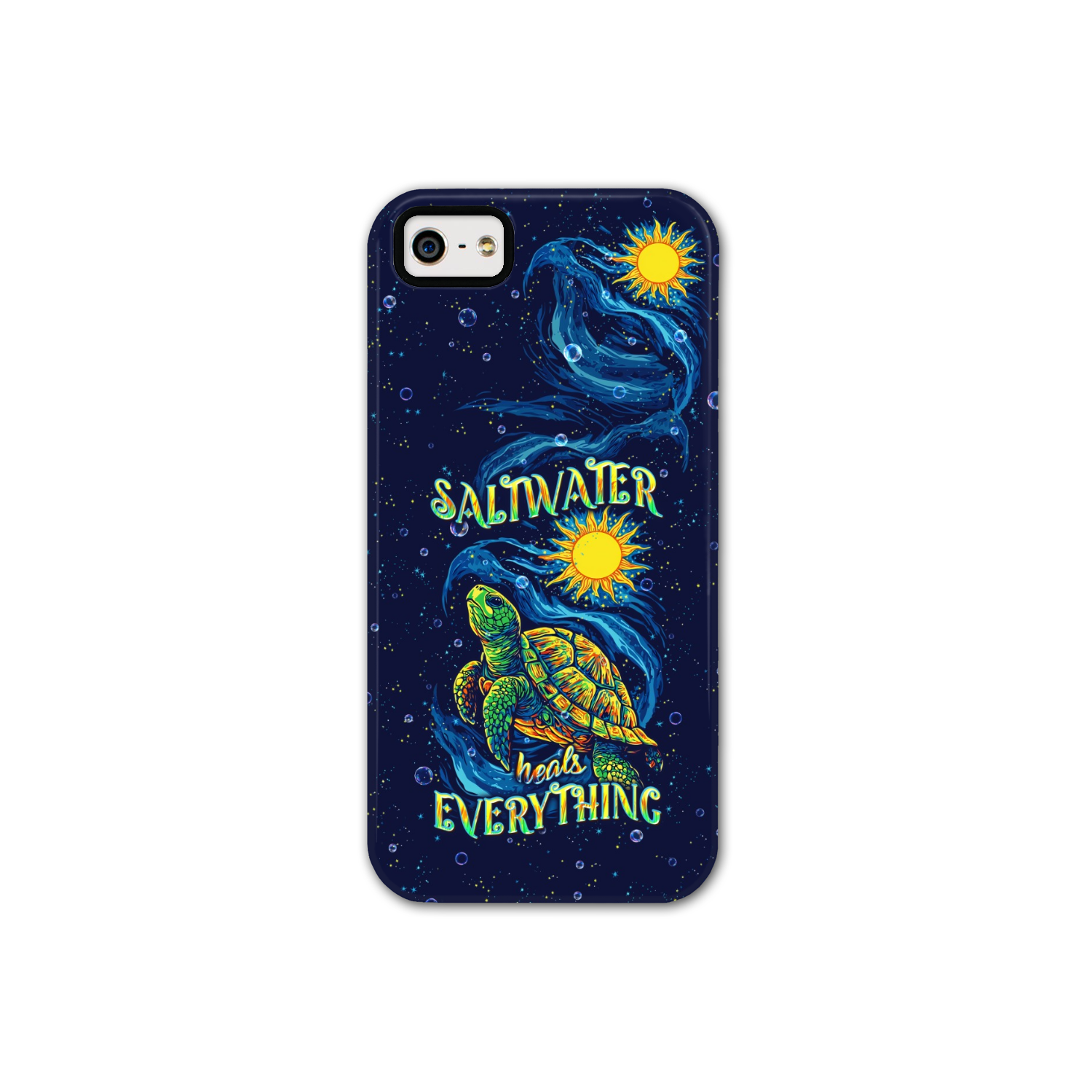 SALTWATER HEALS EVERYTHING TURTLE PHONE CASE  - TLPQ2811244