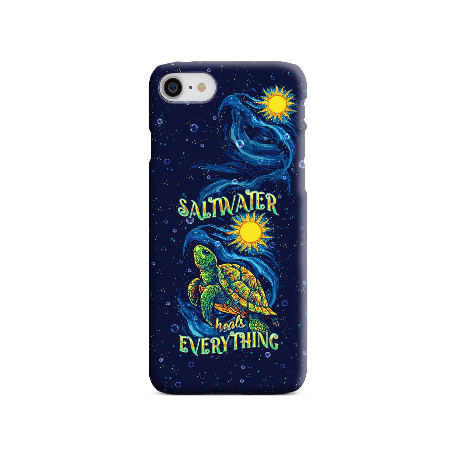 SALTWATER HEALS EVERYTHING TURTLE PHONE CASE  - TLPQ2811244