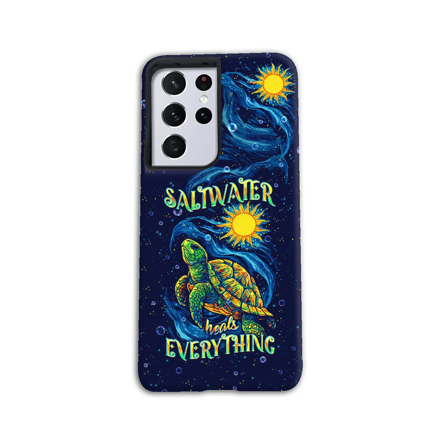 SALTWATER HEALS EVERYTHING TURTLE PHONE CASE  - TLPQ2811244