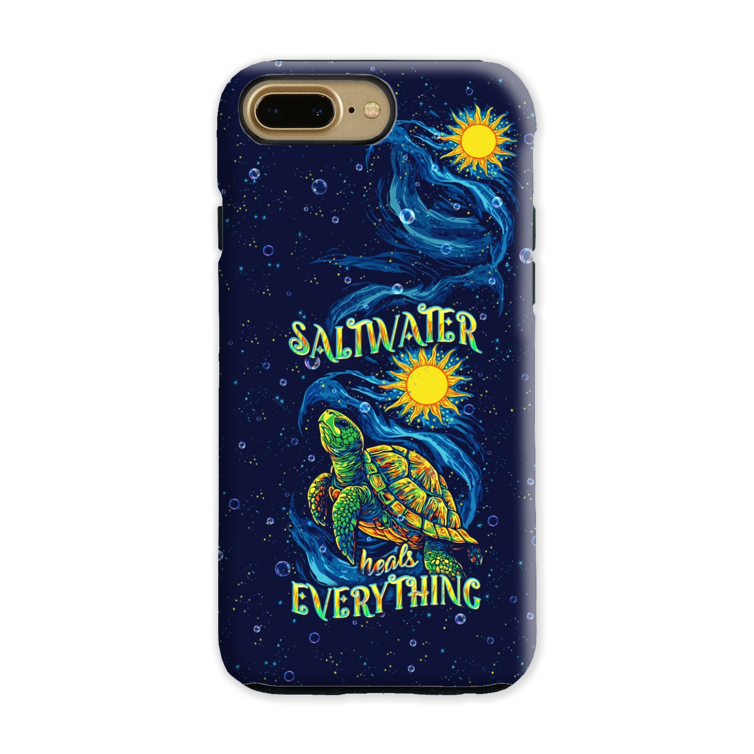 SALTWATER HEALS EVERYTHING TURTLE PHONE CASE  - TLPQ2811244