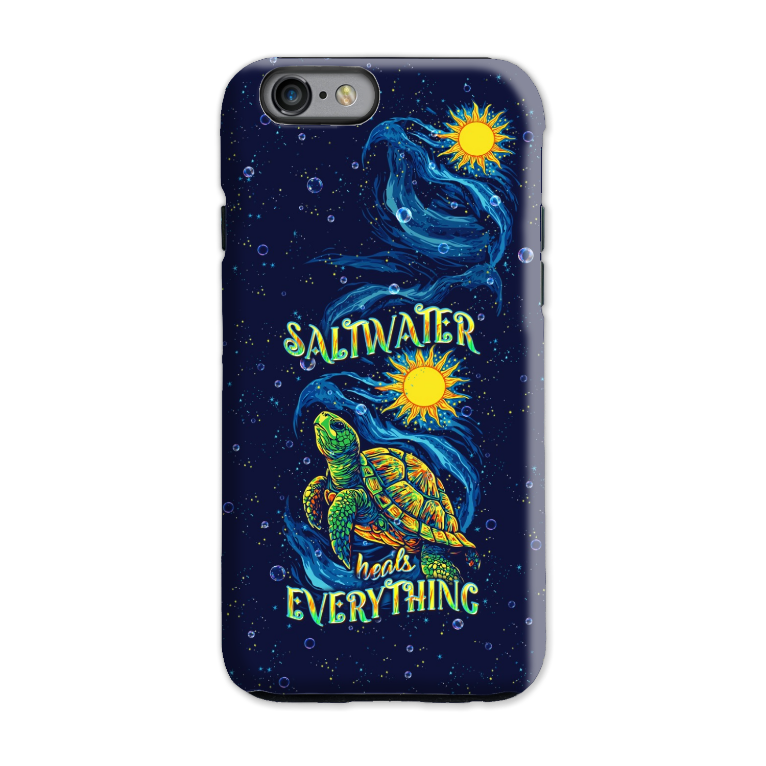 SALTWATER HEALS EVERYTHING TURTLE PHONE CASE  - TLPQ2811244