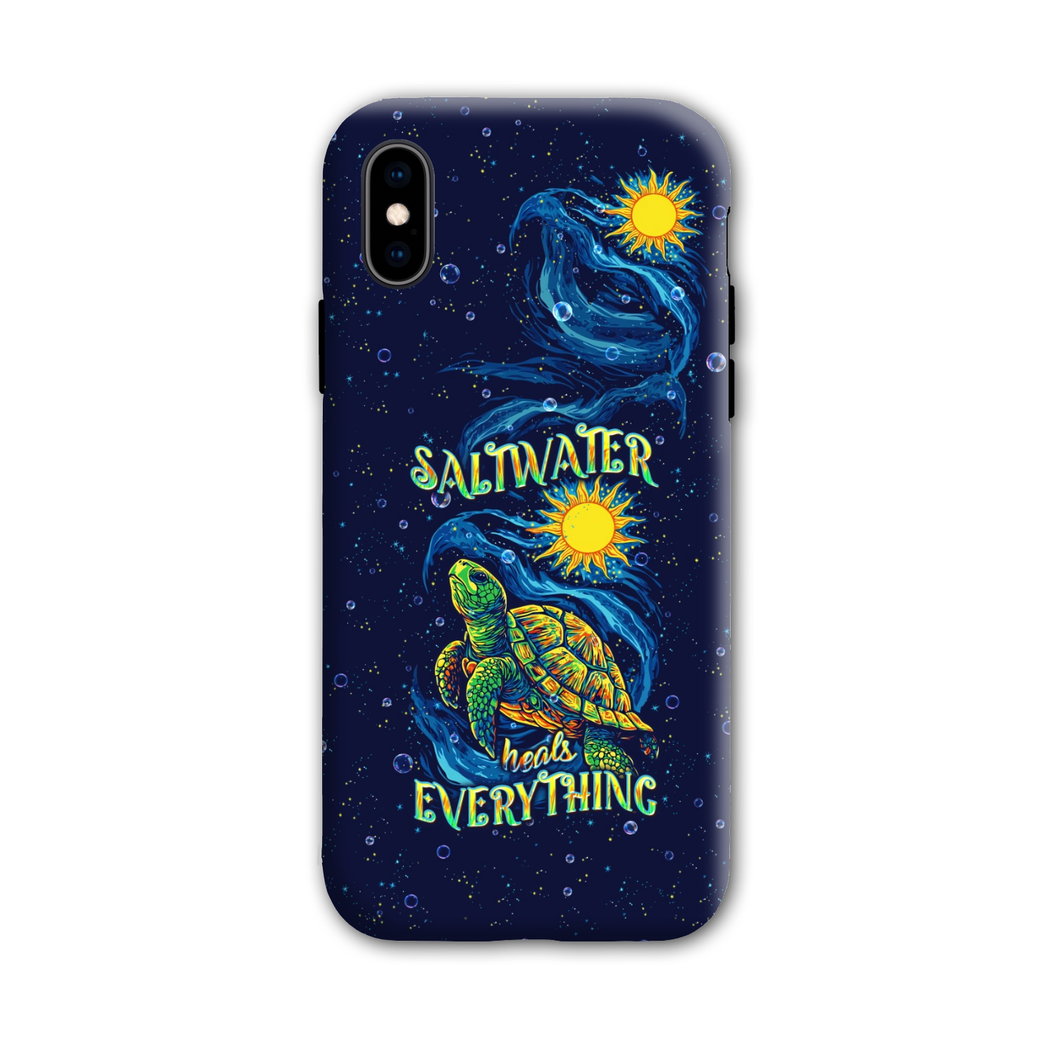 SALTWATER HEALS EVERYTHING TURTLE PHONE CASE  - TLPQ2811244