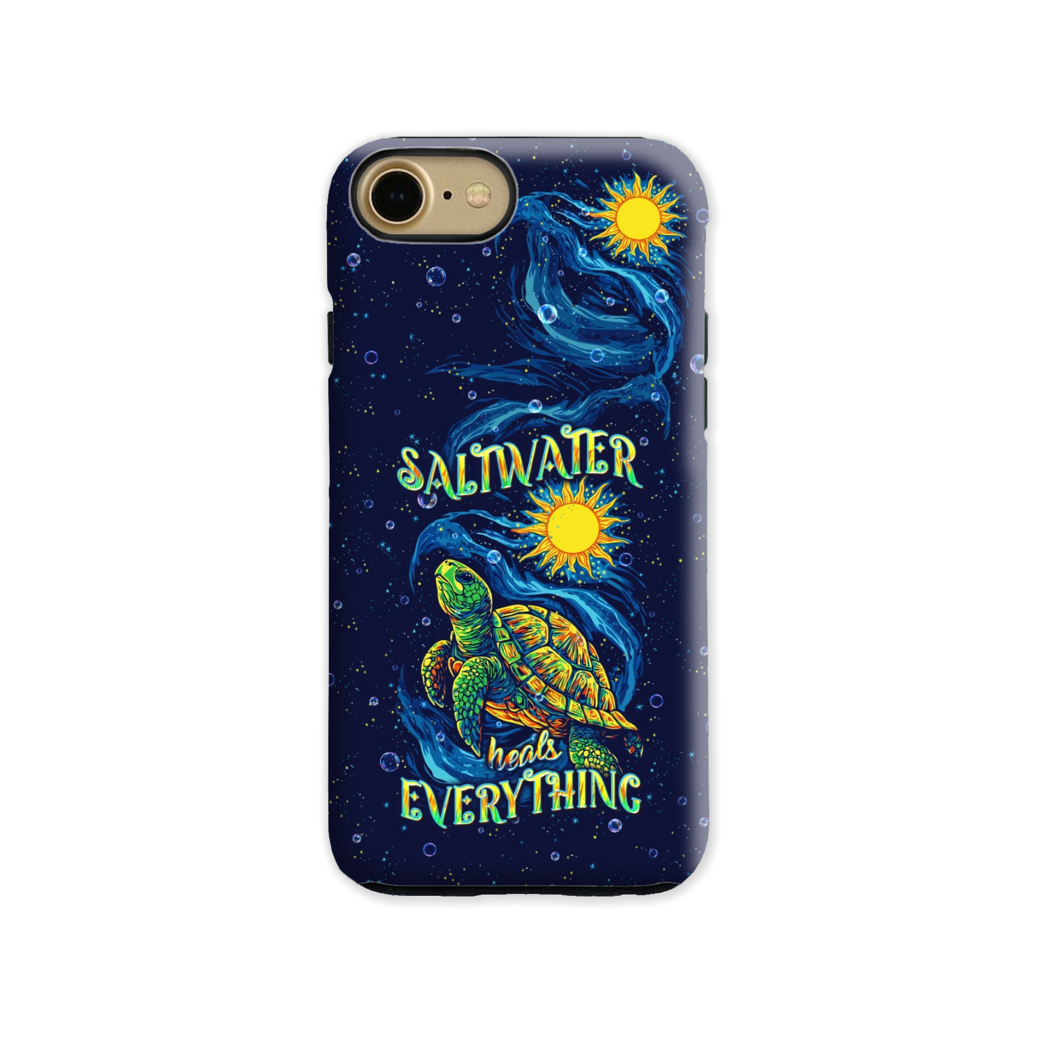 SALTWATER HEALS EVERYTHING TURTLE PHONE CASE  - TLPQ2811244