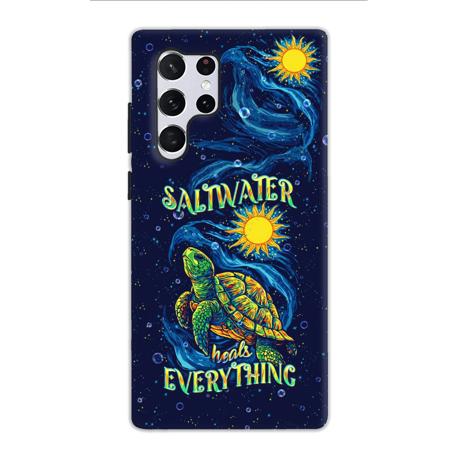 SALTWATER HEALS EVERYTHING TURTLE PHONE CASE  - TLPQ2811244