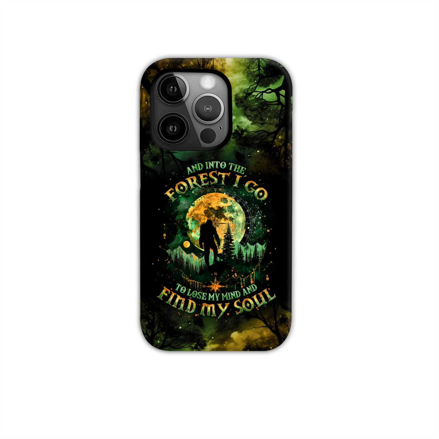 AND INTO THE FOREST I GO BIGFOOT PHONE CASE - TLNO0801251