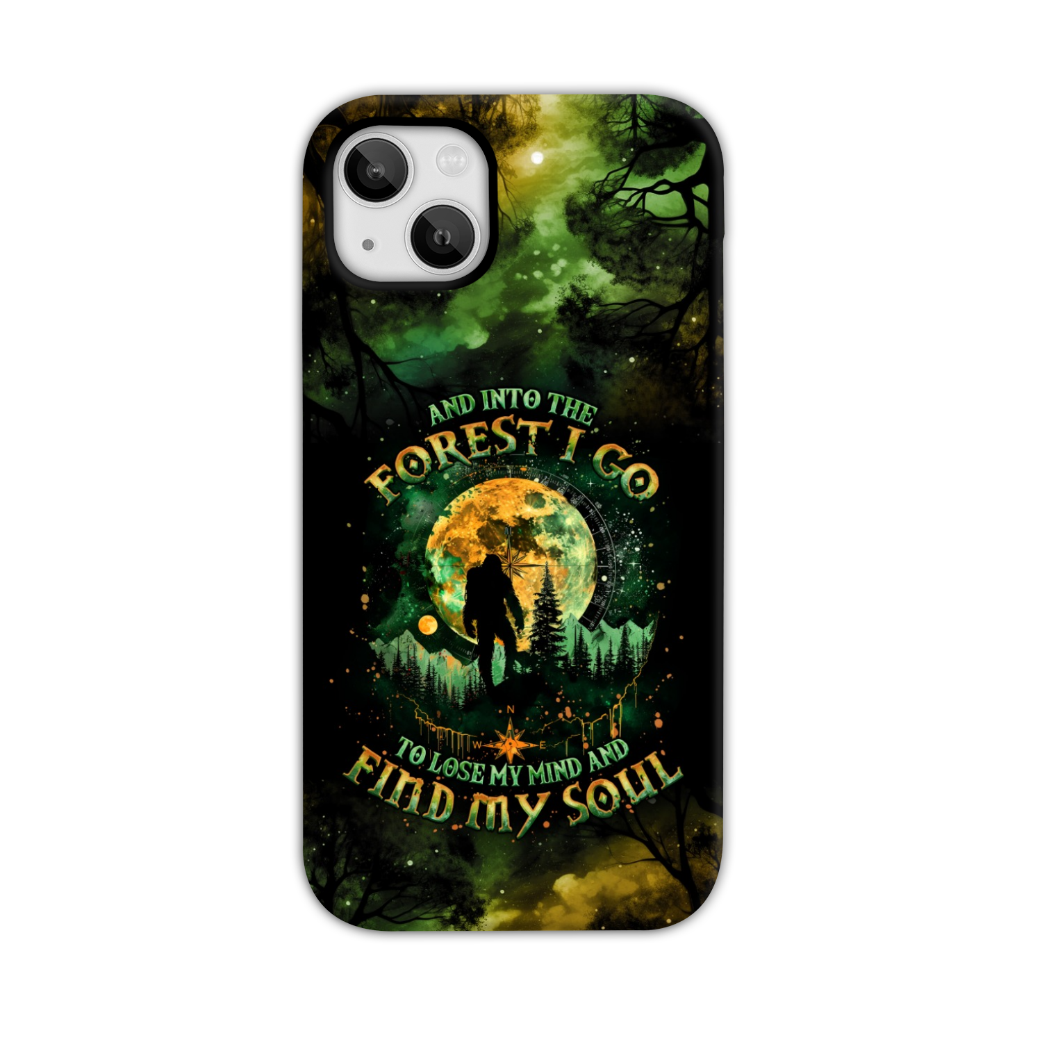 AND INTO THE FOREST I GO BIGFOOT PHONE CASE - TLNO0801251