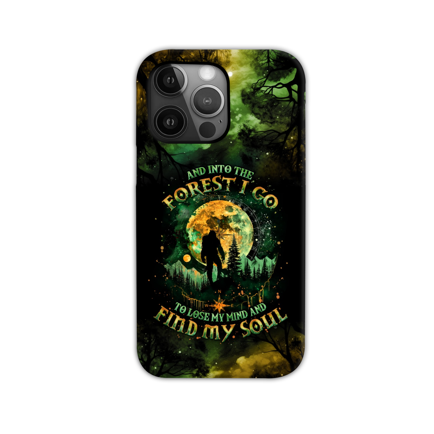 AND INTO THE FOREST I GO BIGFOOT PHONE CASE - TLNO0801251