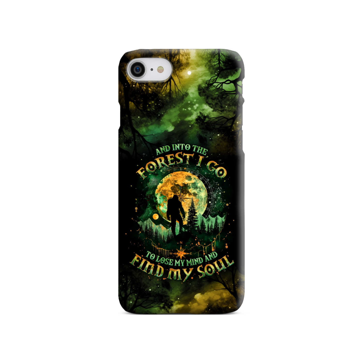 AND INTO THE FOREST I GO BIGFOOT PHONE CASE - TLNO0801251