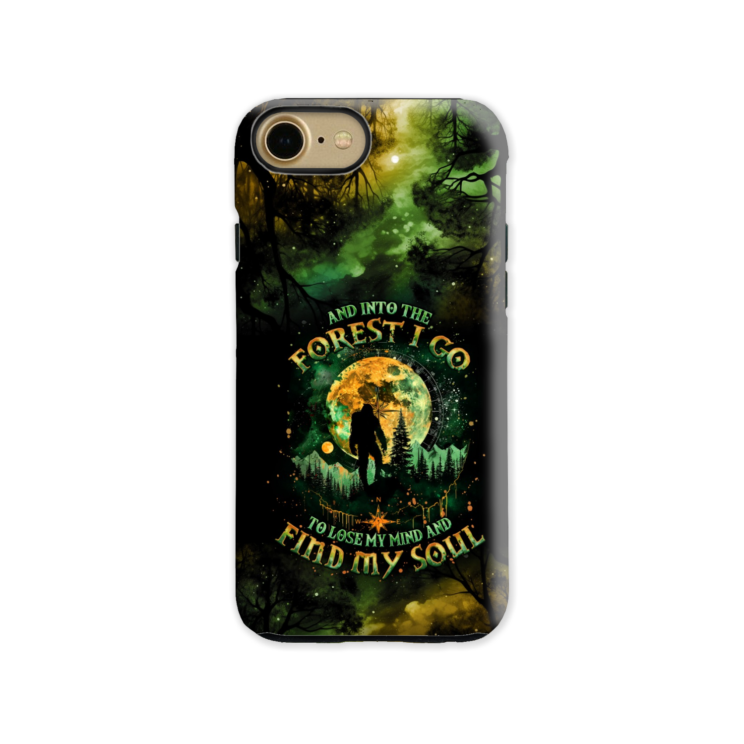 AND INTO THE FOREST I GO BIGFOOT PHONE CASE - TLNO0801251