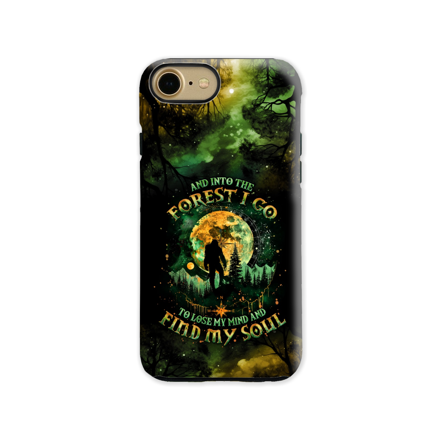 AND INTO THE FOREST I GO BIGFOOT PHONE CASE - TLNO0801251